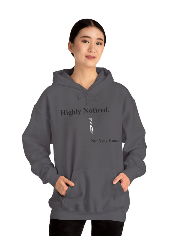NVKHN Oversized Hoodie - Charcoal - Highly Noticed front, model
