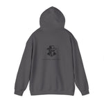 NVKHN Oversized Hoodie - Charcoal - spy back print