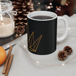 Crypto Knight Mug — Gold Candlestick Crown