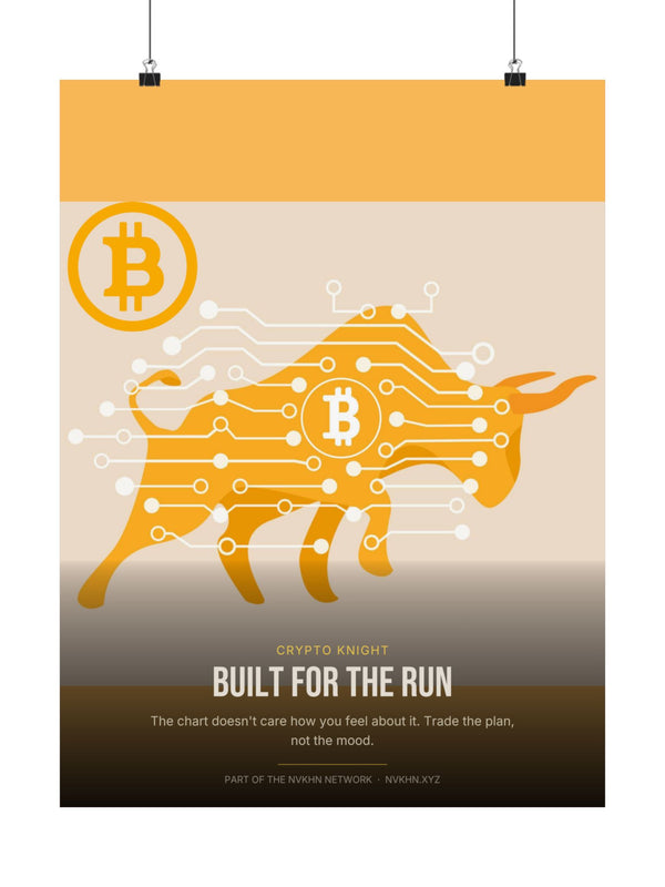Crypto Knight Poster — Built for the Run