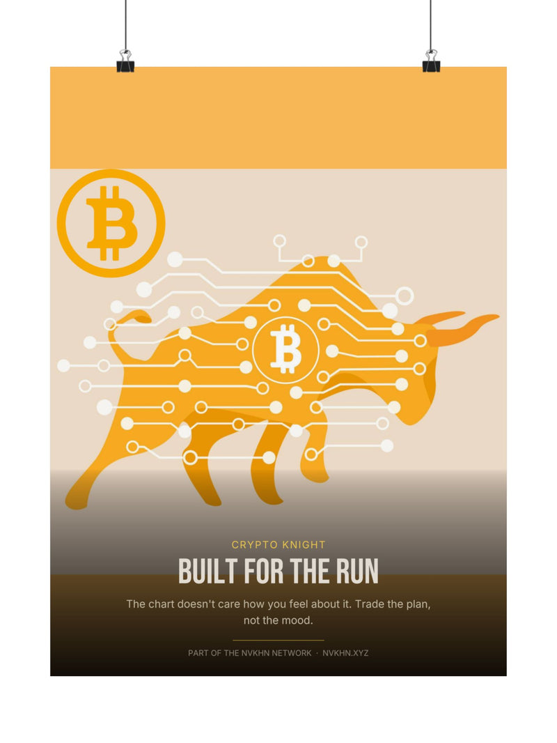 Crypto Knight Poster — Built for the Run