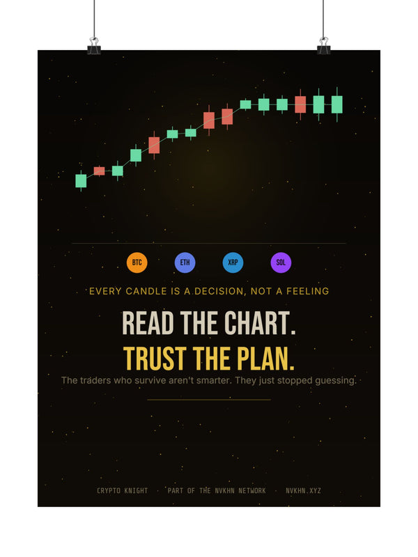 Crypto Knight Poster — Read the Chart