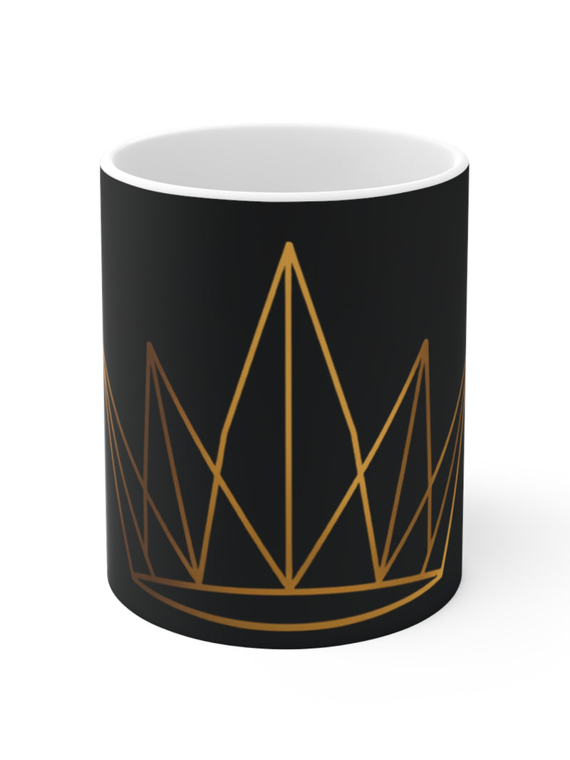 Crypto Knight Mug — Gold Candlestick Crown
