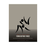 Master & Student Poster — Form Before Force