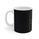 Crypto Knight Mug — Helmet & Arrow