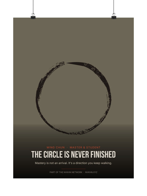 Master & Student Poster — The Circle Is Never Finished