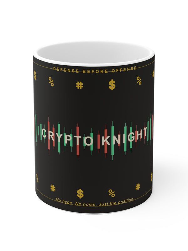 Crypto Knight Mug — No Hype. No Noise. Just the Position.