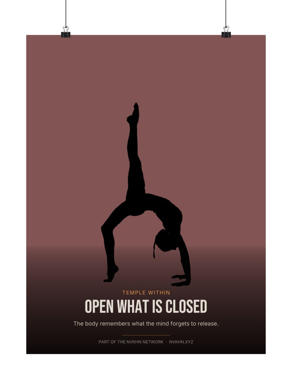 Temple Within Poster — Open What Is Closed