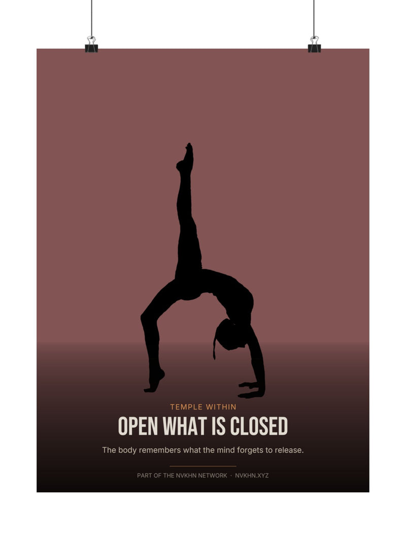 Temple Within Poster — Open What Is Closed