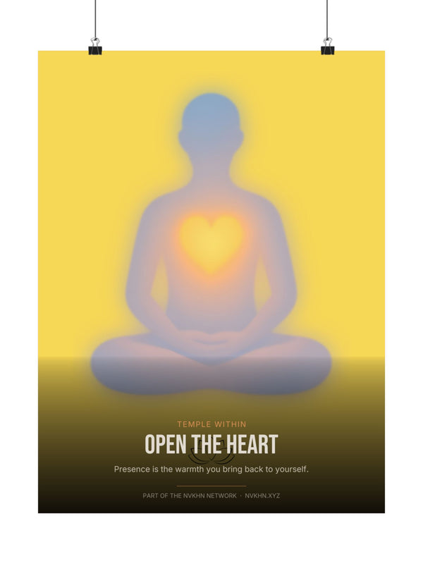 Temple Within Poster — Open the Heart