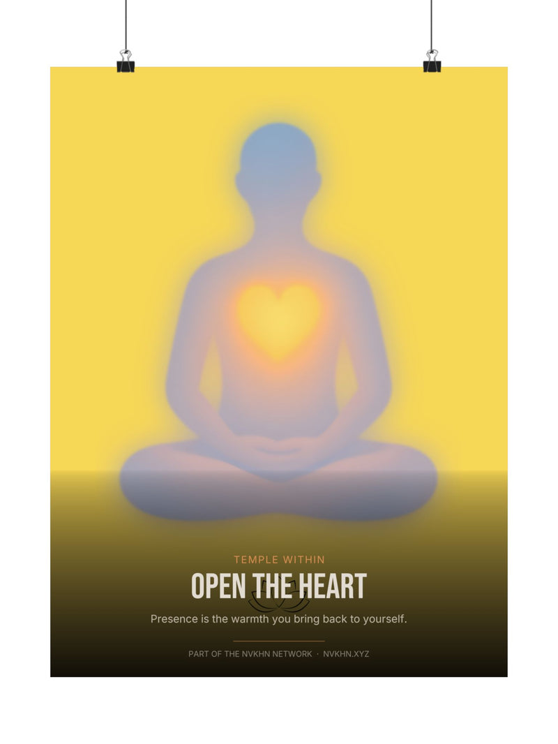 Temple Within Poster — Open the Heart
