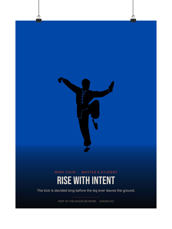 Master & Student Poster — Rise With Intent