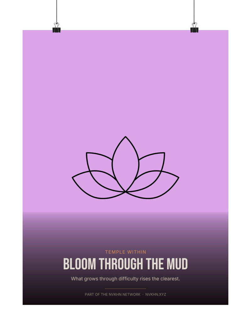 Temple Within Poster — Bloom Through the Mud