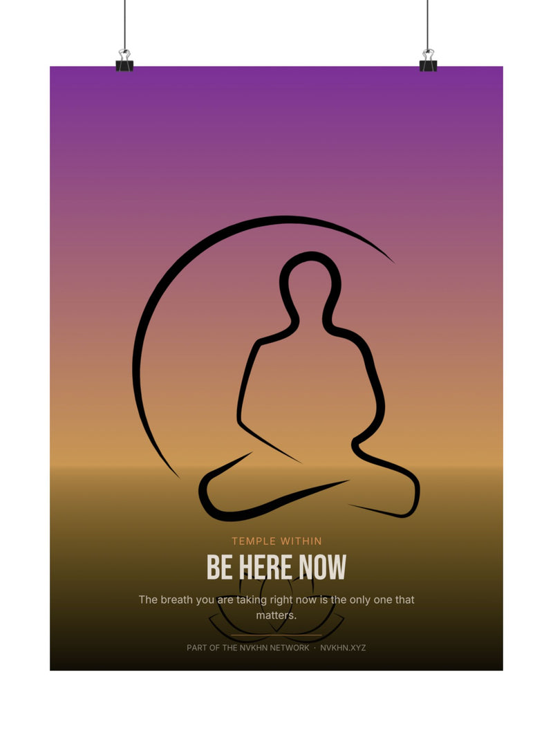 Temple Within Poster — Be Here Now