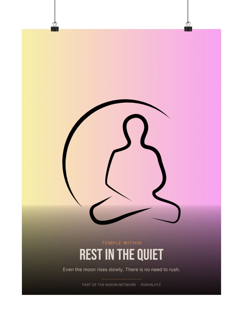 Temple Within Poster — Rest in the Quiet