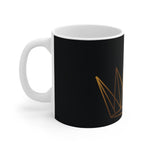 Crypto Knight Mug — Gold Candlestick Crown