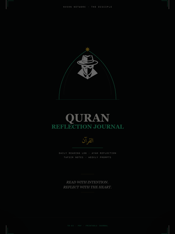 The Disciple: Quran Reflection Journal cover