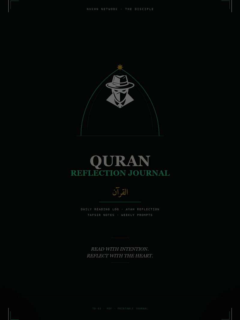 The Disciple: Quran Reflection Journal cover