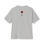 NVKHN Boxy Tee - Grey - Back - Yin Yang design - flat
