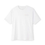NVKHN Boxy Tee - White - Front - Wordmark - flat