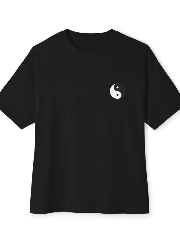 NVKHN Boxy Tee - Yin Yang Mark - Black - Front