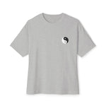 NVKHN Boxy Tee - Yin Yang Mark - Athletic Heather - Front