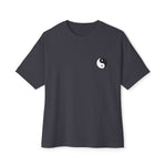 NVKHN Boxy Tee - Yin Yang Mark - Dark Grey - Front