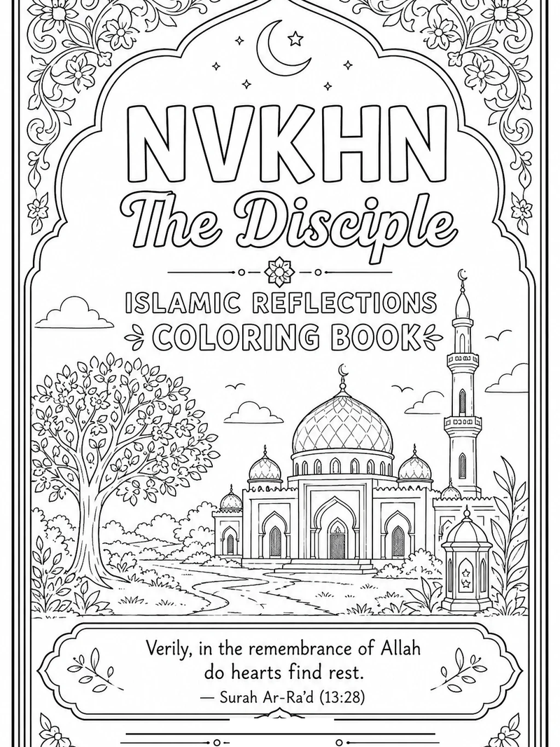 NVKHN The Disciple Islamic Reflections Coloring Book cover