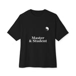 NVKHN Boxy Tee Master and Student - Black front